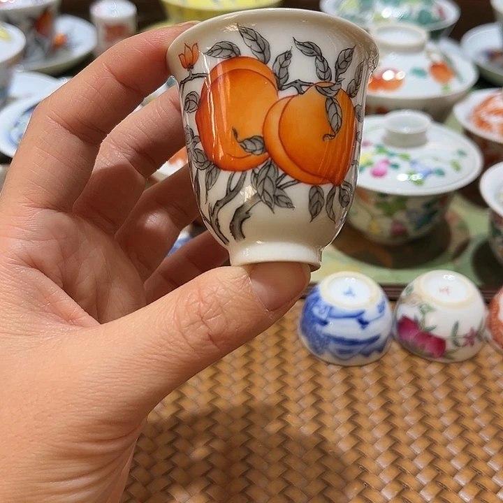 手绘茶杯盖碗陶瓷