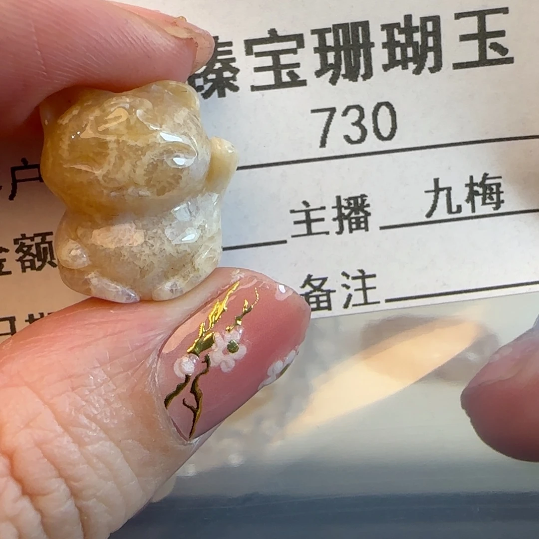 硅化珊瑚（珊瑚玉）未镶嵌吊坠(不含链)