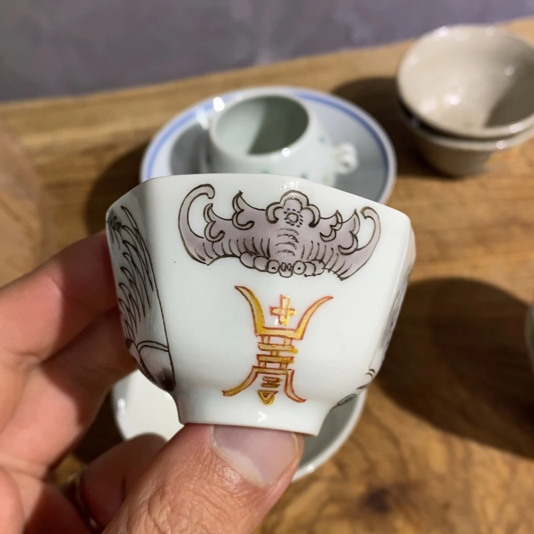 高温颜色釉小杯子