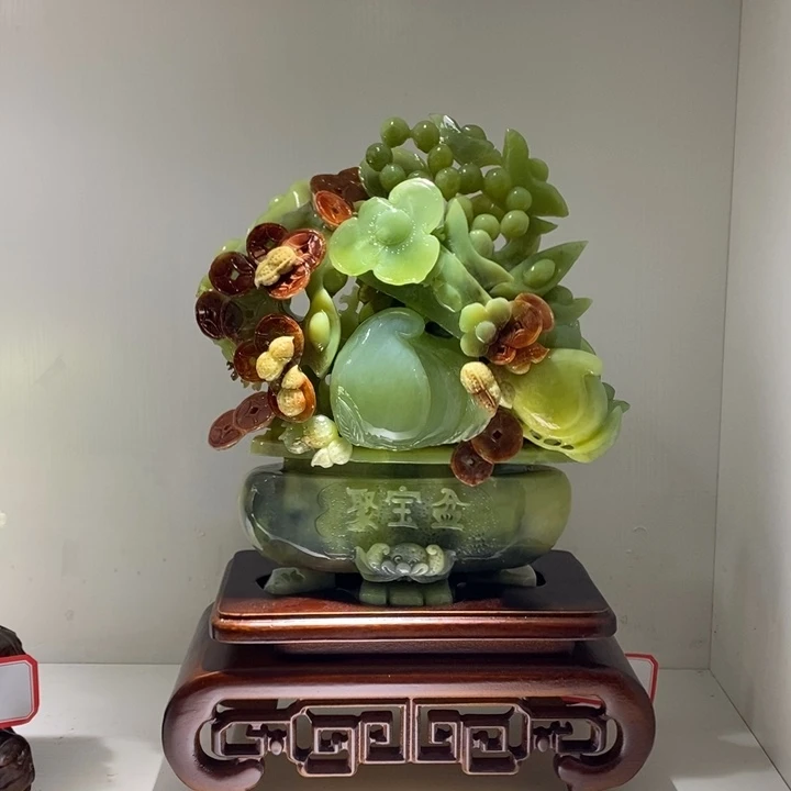 未镶嵌蛇纹石玉（覆膜）珠宝奇石