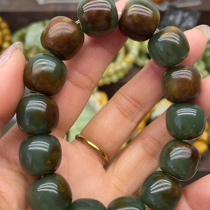 和田玉未镶嵌手链