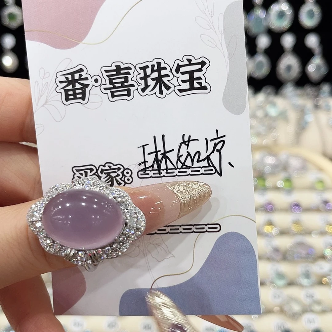 烟晶戒指银S925镶嵌ℒ****戒指
