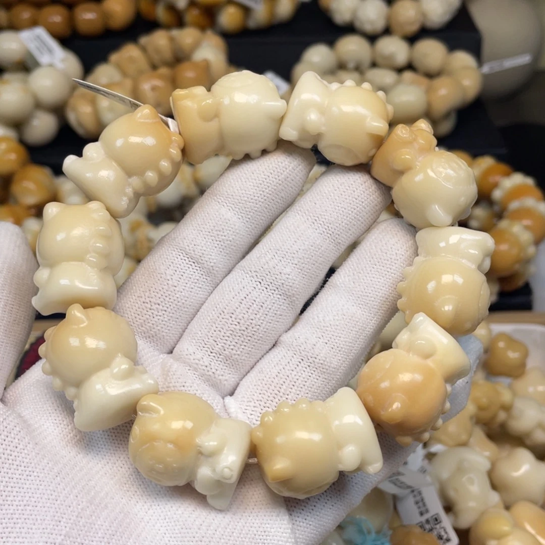 菩提根/象牙果手串114恐龙拉布布微瑕