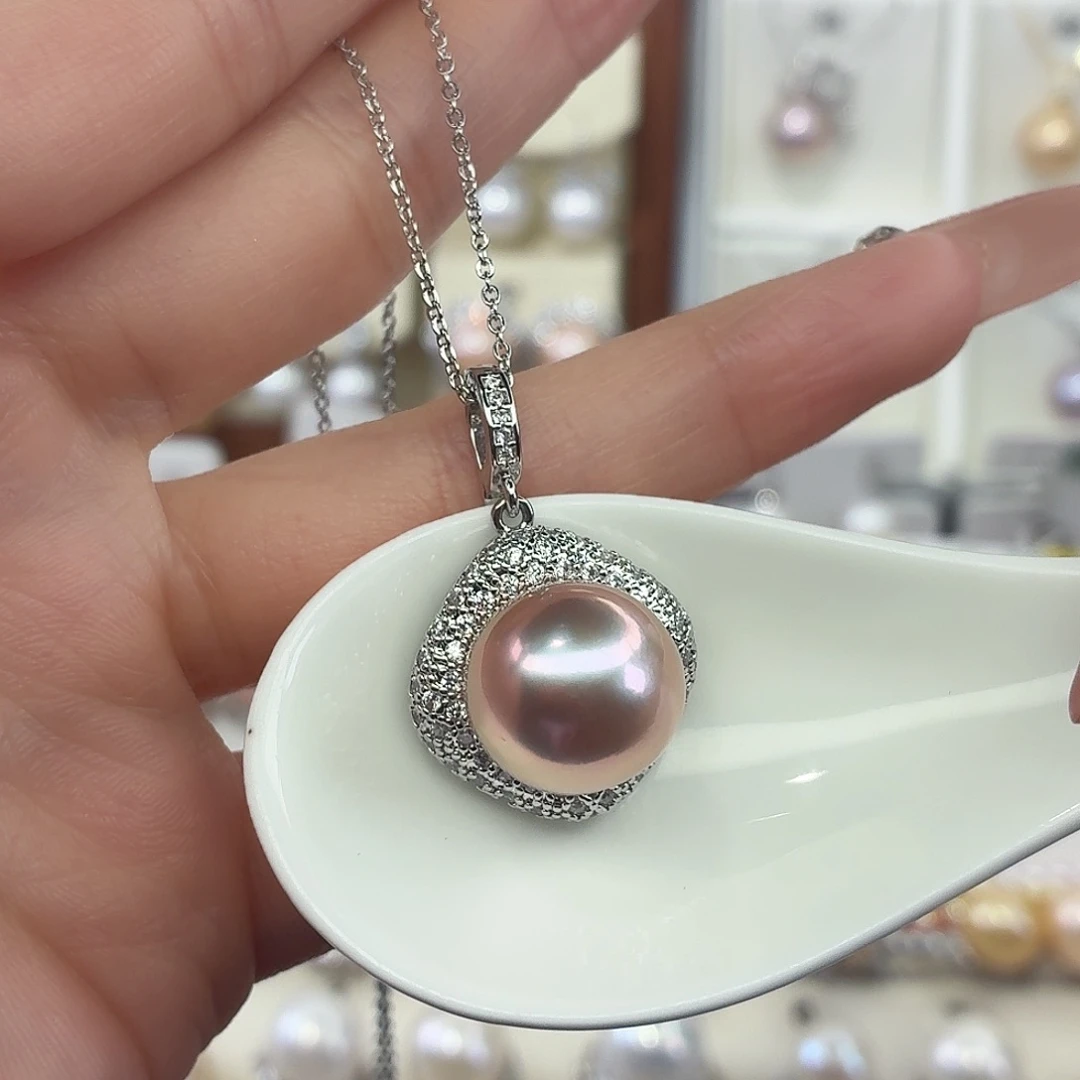 合金淡水珍珠颈饰F