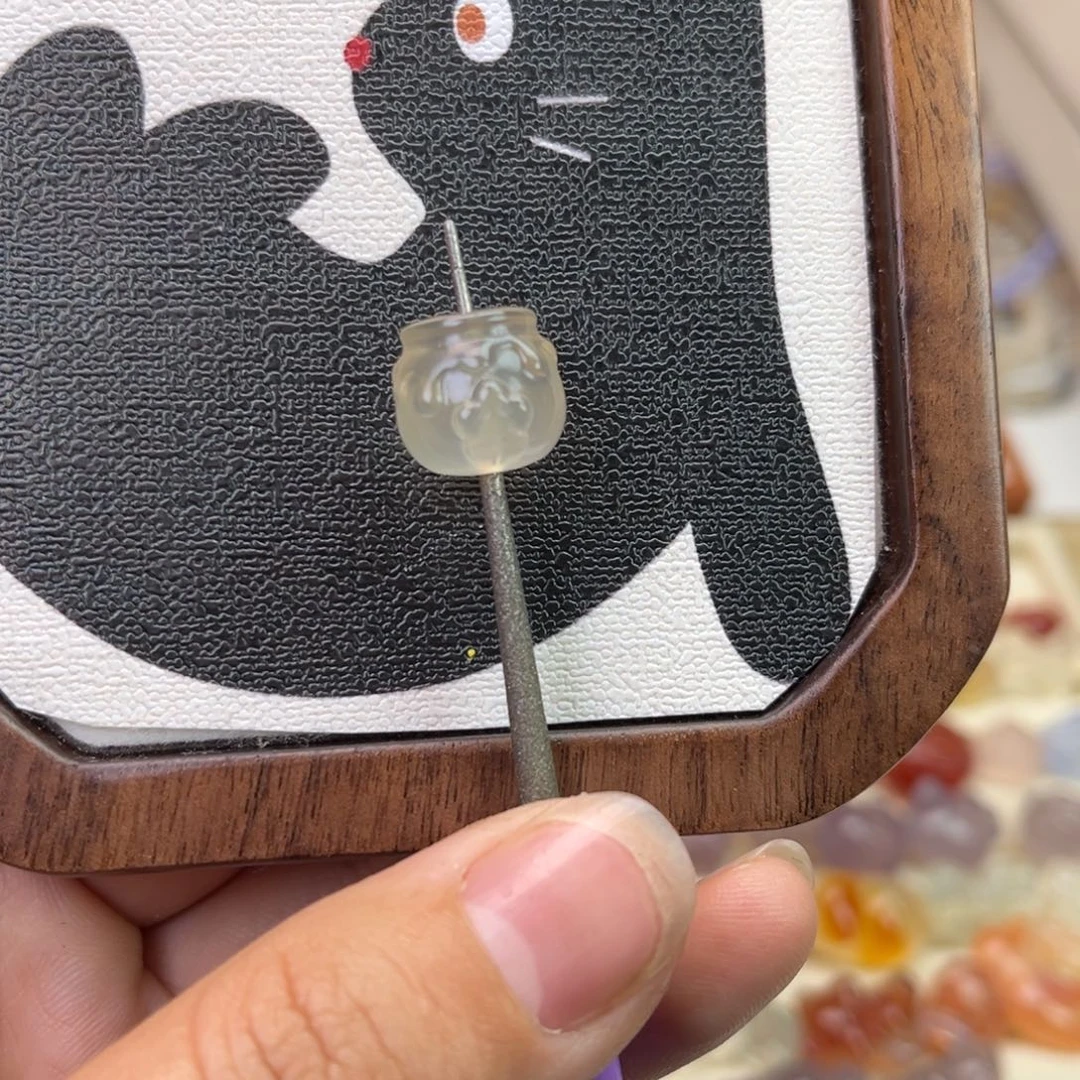 玛瑙/玉髓合金戒指蜜罐