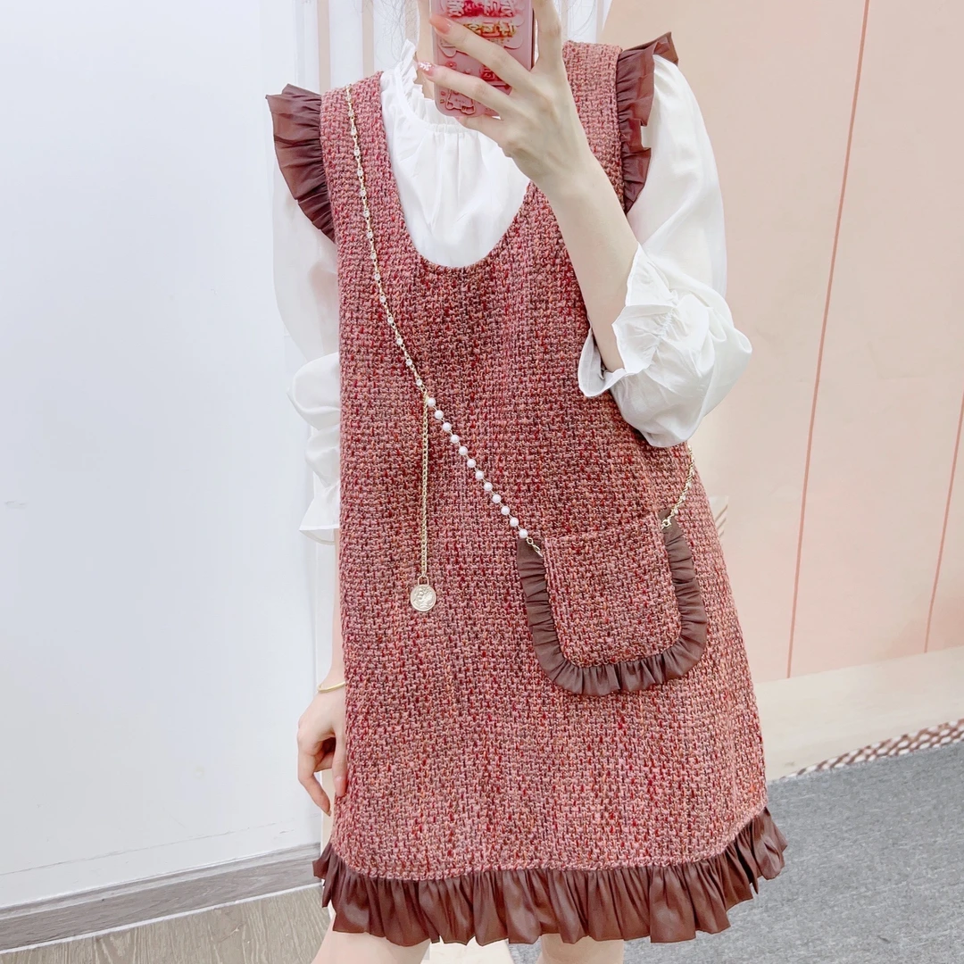 403百搭小衫+香风背心裙两件套裙3403/C5清