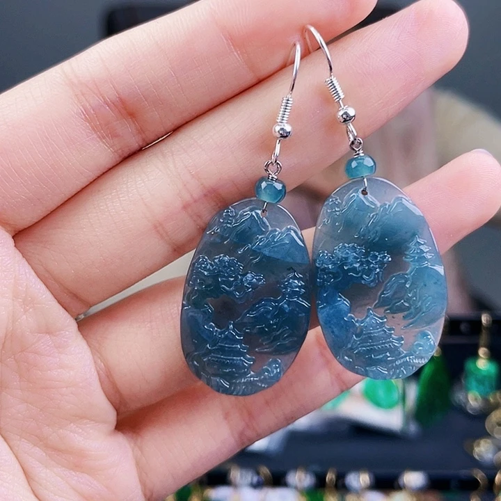 翡翠耳饰未镶嵌饰品