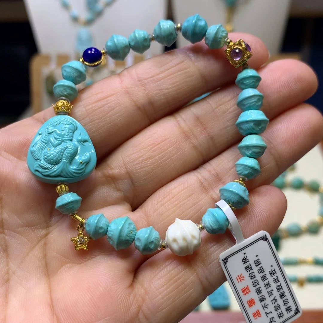 绿松石18K金镶嵌单圈