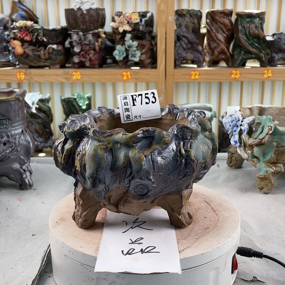 紫砂花盆手工制作默认微瑕753