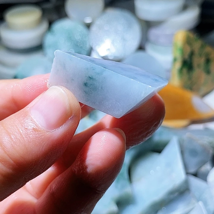 散珠翡翠边角料46