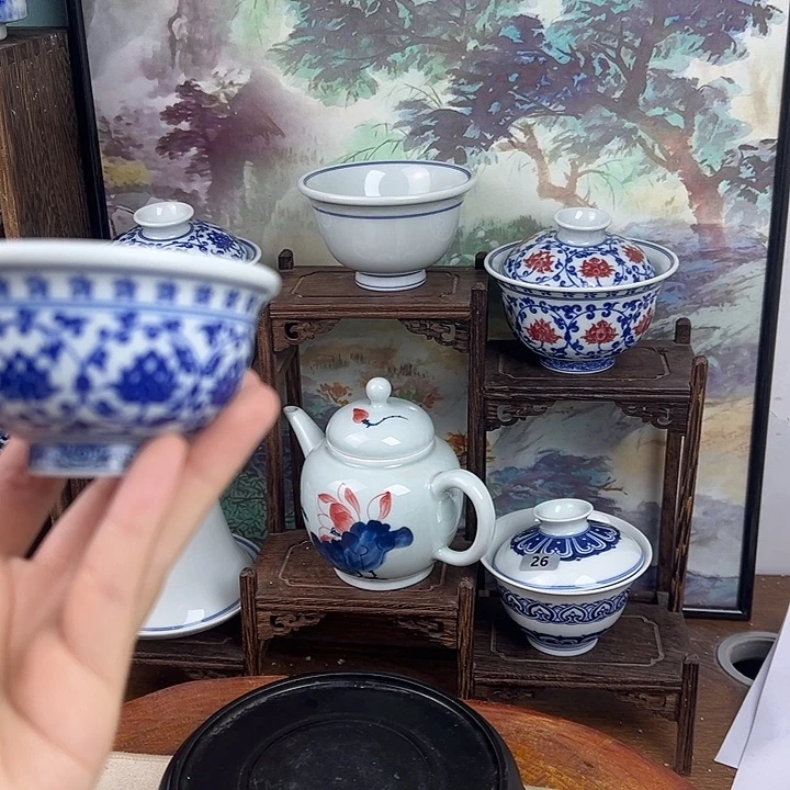 其他瓷缠枝莲小压手