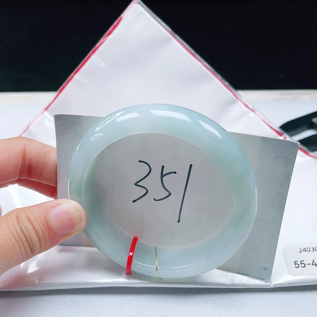 翡翠未镶嵌手镯55+正圈