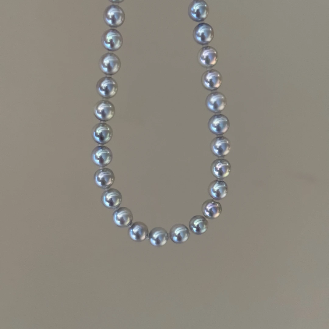 【珠纪儿】高货海水珍珠真多麻7-7.5mm满串项链