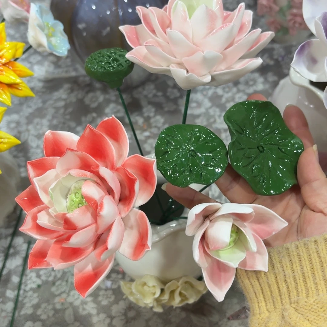 陶瓷花拍满20元发货，退款的拉黑