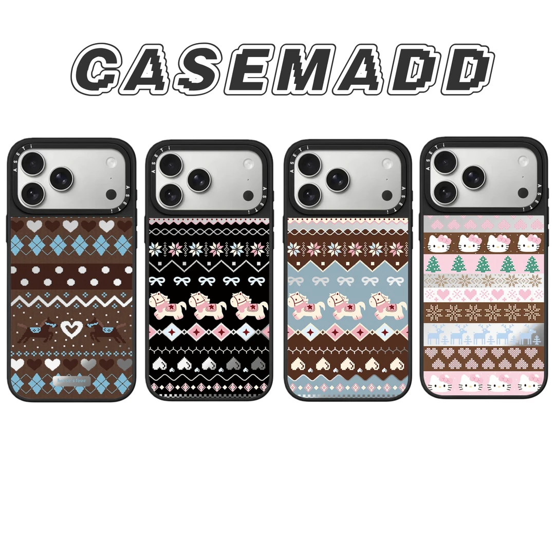 【CC专属】新款镜面新年氛围小马费尔岛系列磨砂感苹果iPhone手机壳