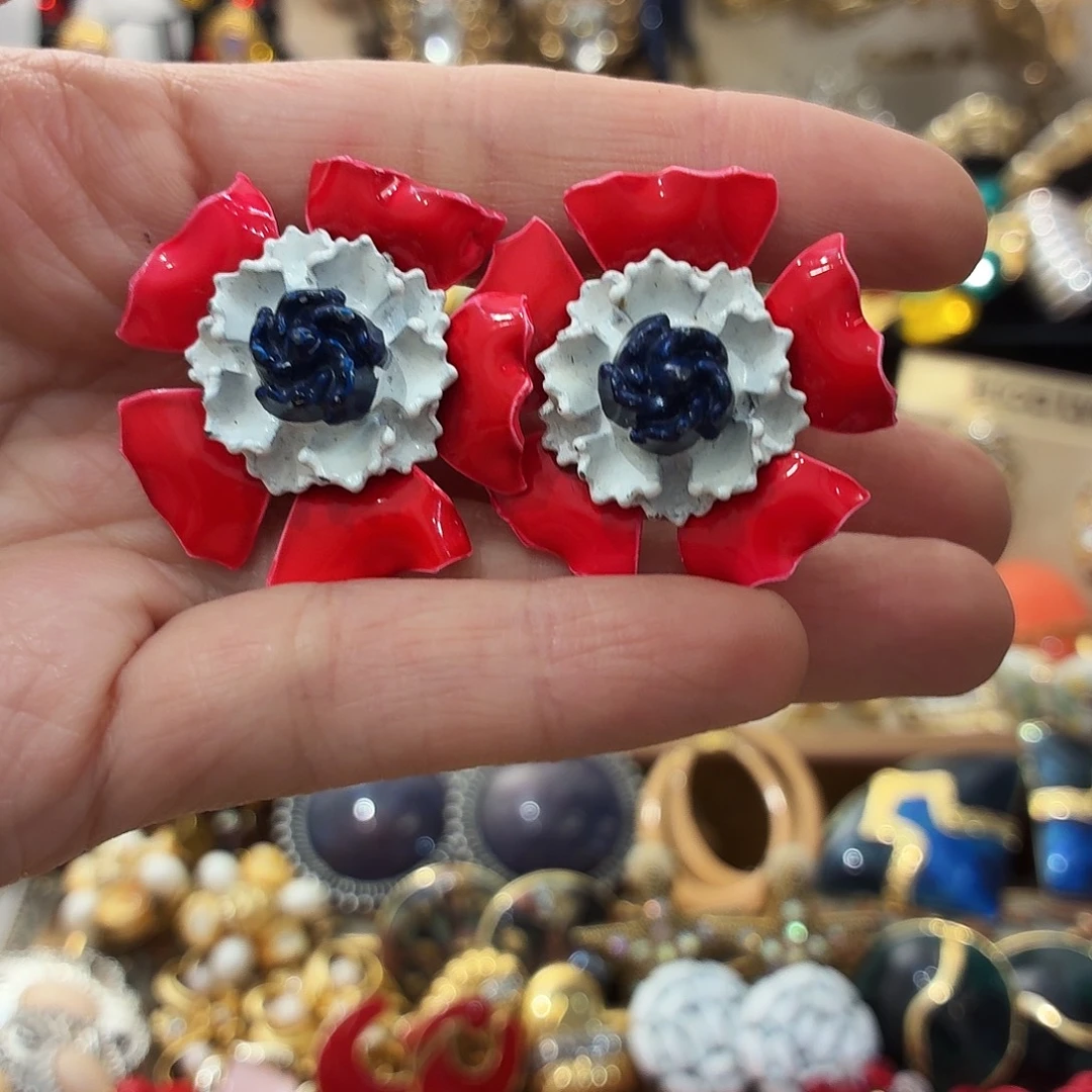 仿水晶纯铜锡合金纯铜耳夹