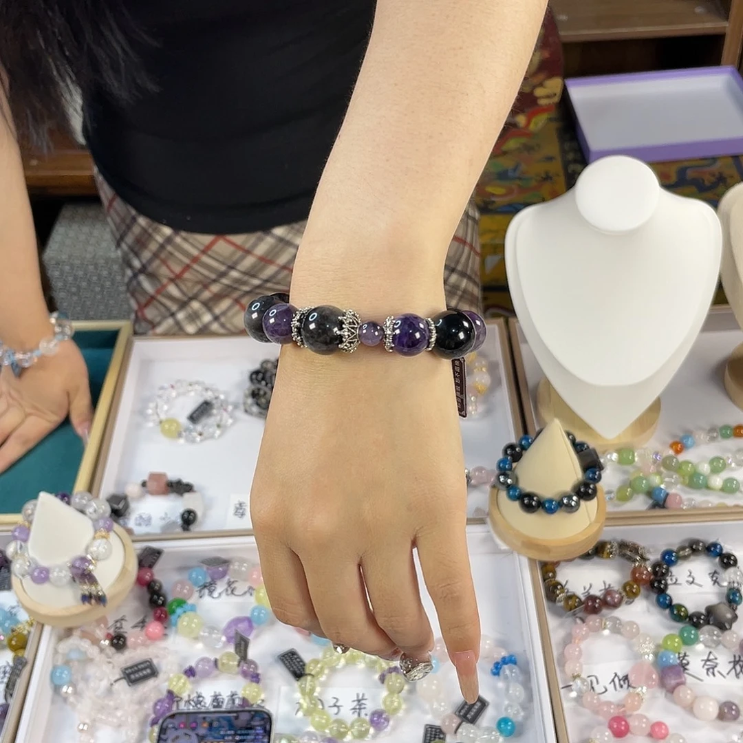 水晶手链银S925镶嵌