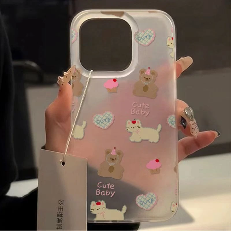 动物平铺适用苹果13手机壳iphone16promax/15/14防摔软12/11女xr