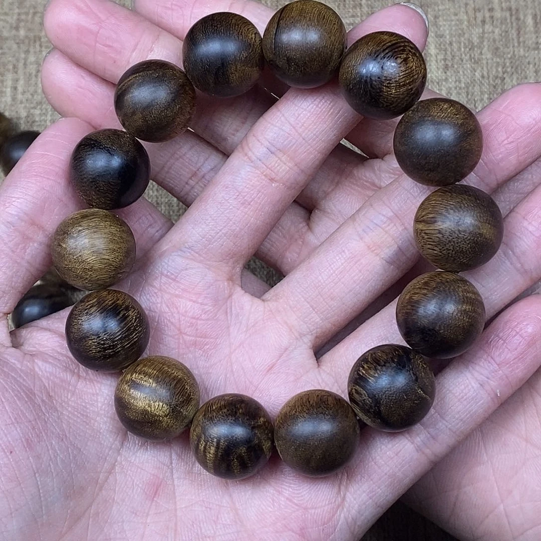 沉香手串越南芽庄白棋楠