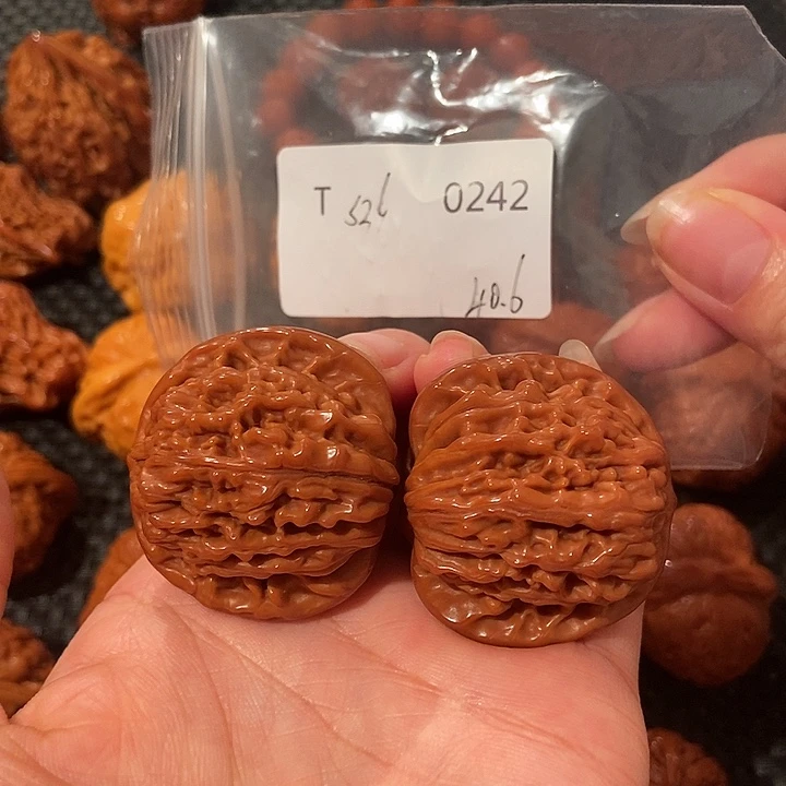 旭***日文玩核桃吊坠四座楼40.5