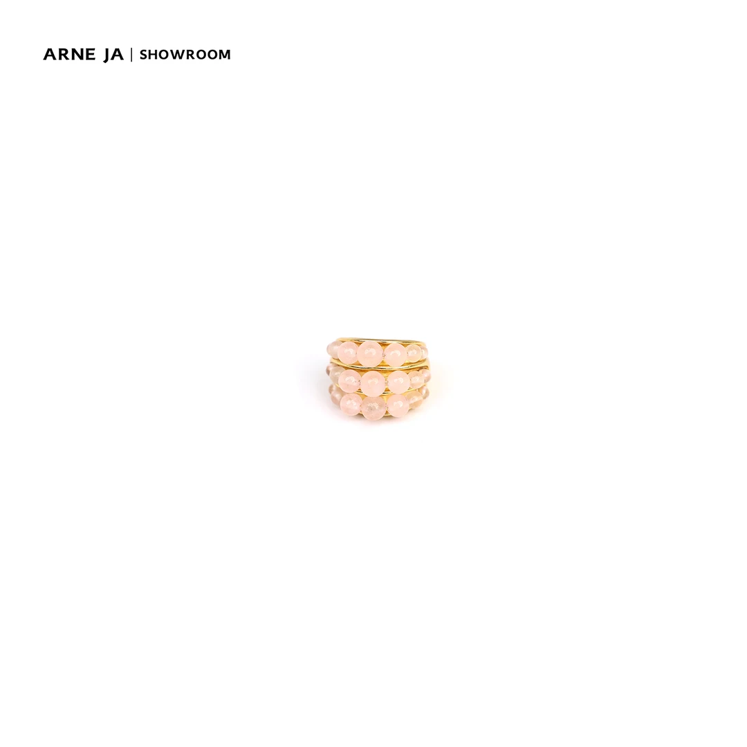 黄铜仿水晶戒指 ARNE JA｜  粉色戒指S00641004