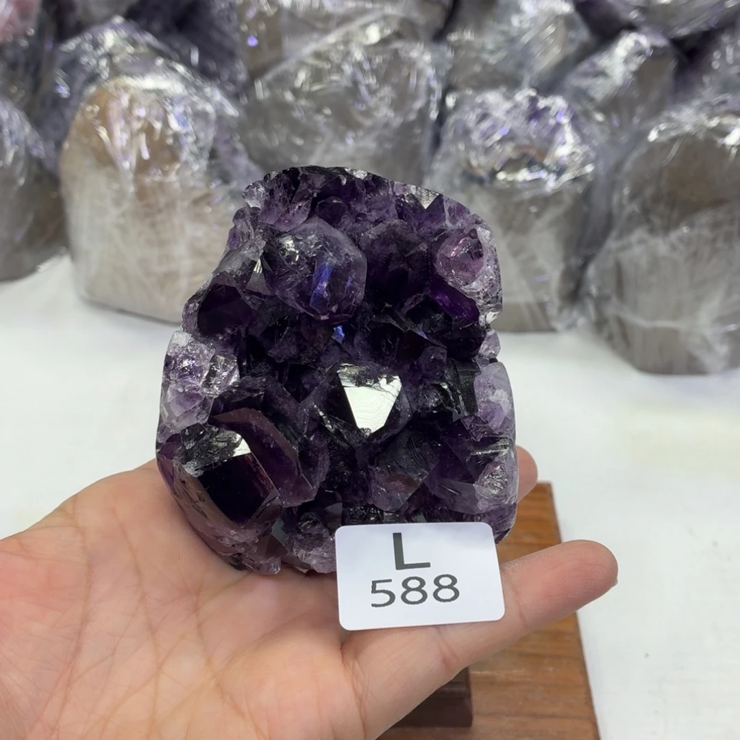 水晶未镶嵌摆件天然紫水晶