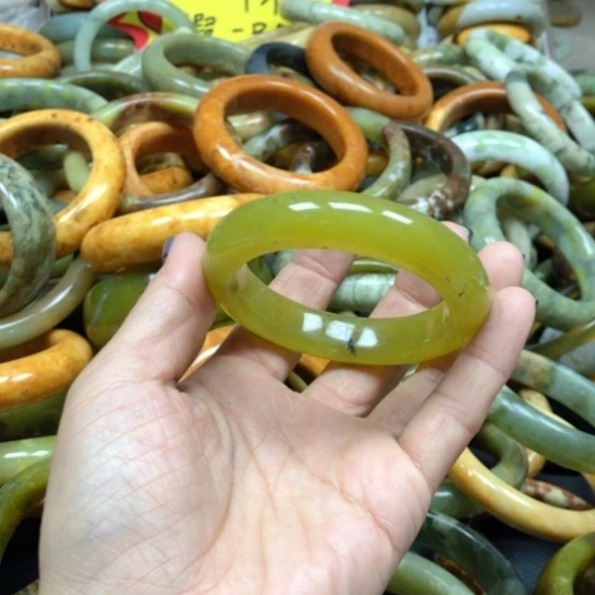 未镶嵌蛇纹石玉手镯z*