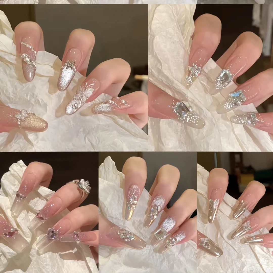 （手工穿戴甲么么乐）NO退NO换 纯手工穿戴甲