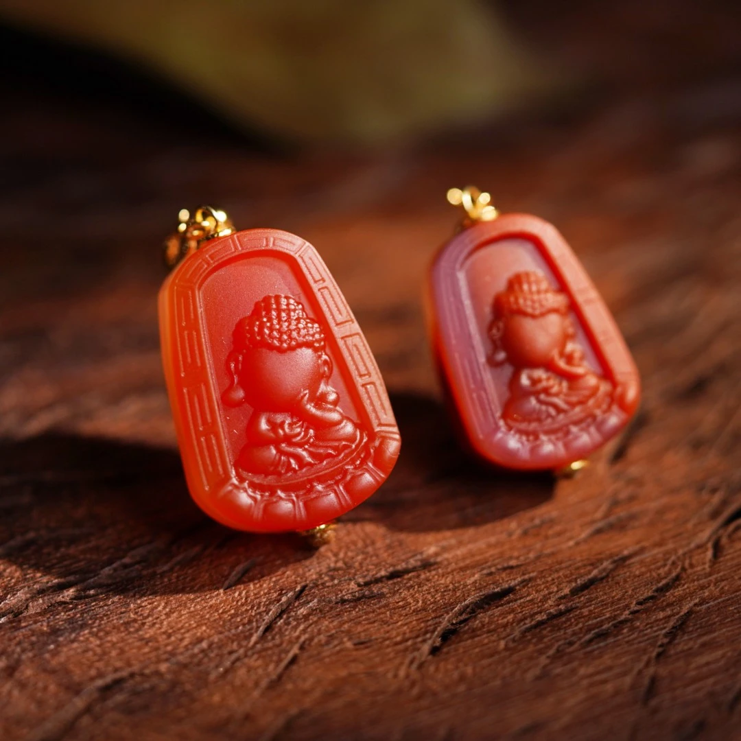 左边婷姐丨南红吊坠（多样性发其一）（D399）