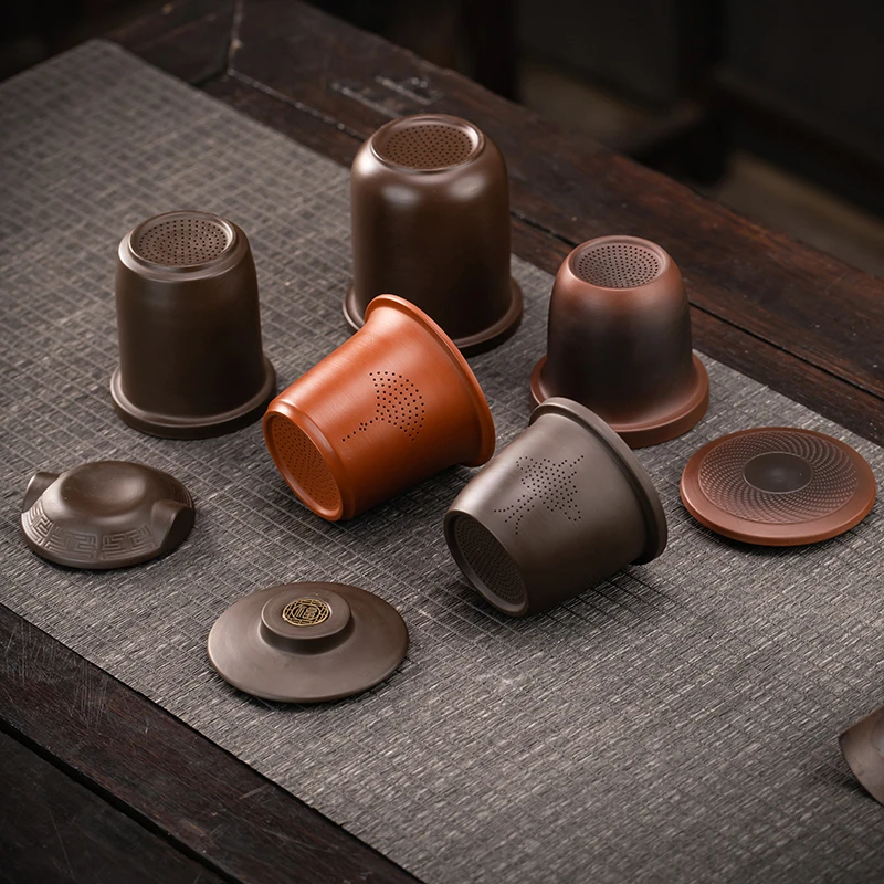 复古创意紫砂内胆过滤茶器家用简约防烫大号泡茶神器茶道配件