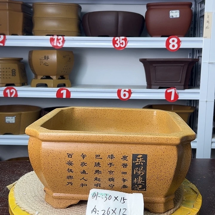 紫砂花盆你在一起
