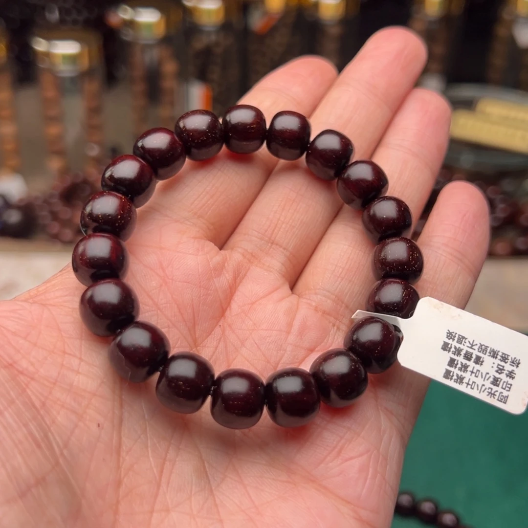 手串/手链檀香紫檀（小叶紫檀）1011泥料满金星包浆款