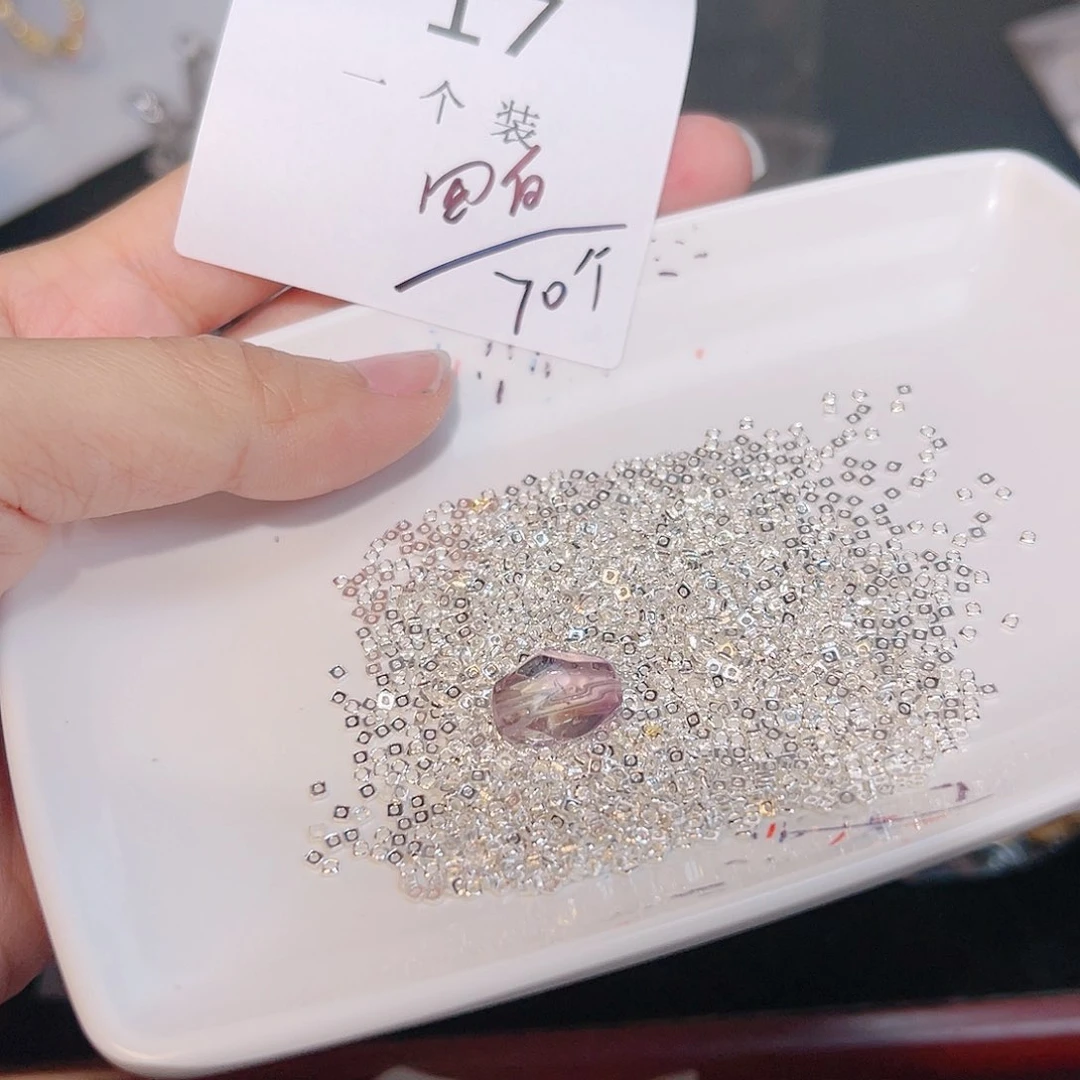 紫晶珠宝半成品银S925镶嵌17