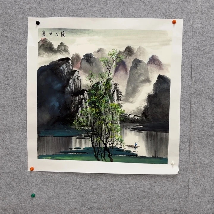 国画花鸟的翅膀和羽毛的