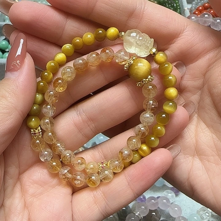 水晶手串未镶嵌天然