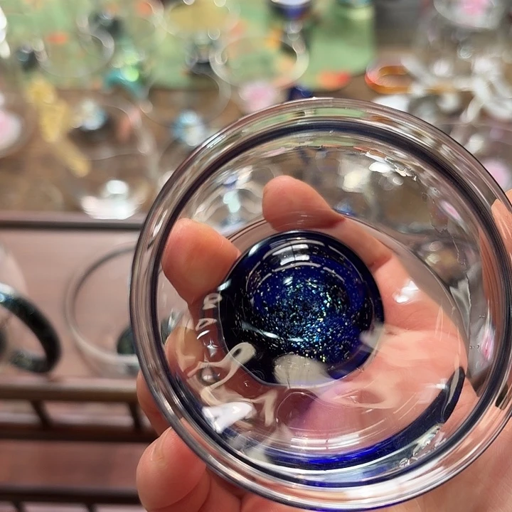 玻璃手工艺品玻璃茶器玻璃茶器斑斓缸杯