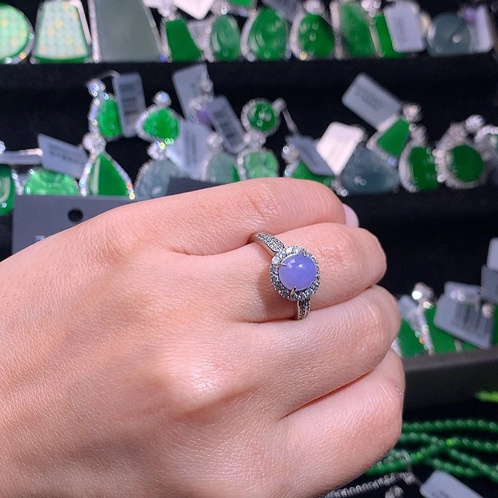 【闪购商品】银S925镶嵌戒指翡翠