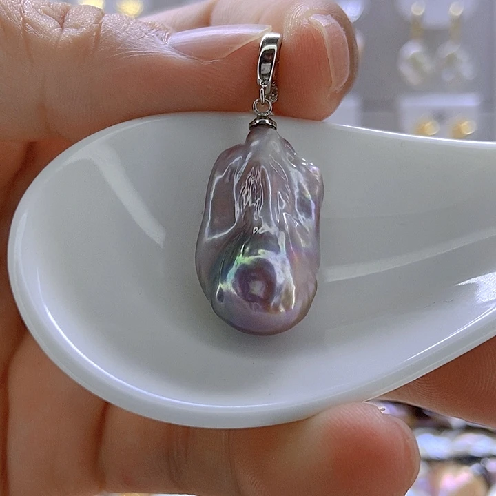 颈饰淡水珍珠银S925镶嵌88