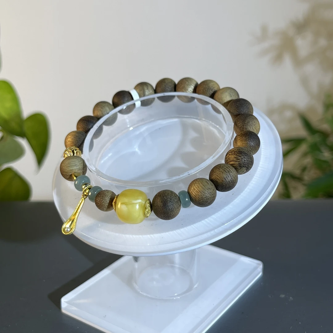 JXB19-53  沉香-diy蜜蜡手串