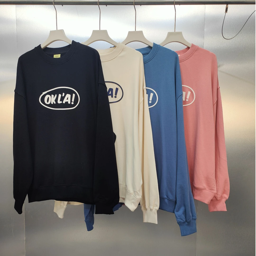 K01-11488-STA春秋季正面经典印花时尚圆领卫衣