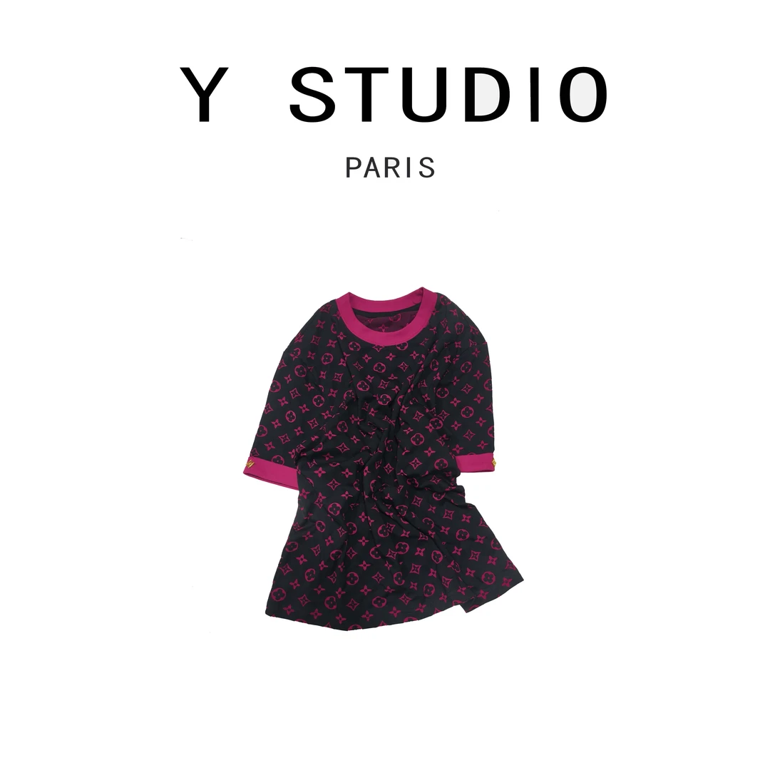 【大妮专属】【花满家】新款百搭时尚圆领短袖T恤BU2025W012