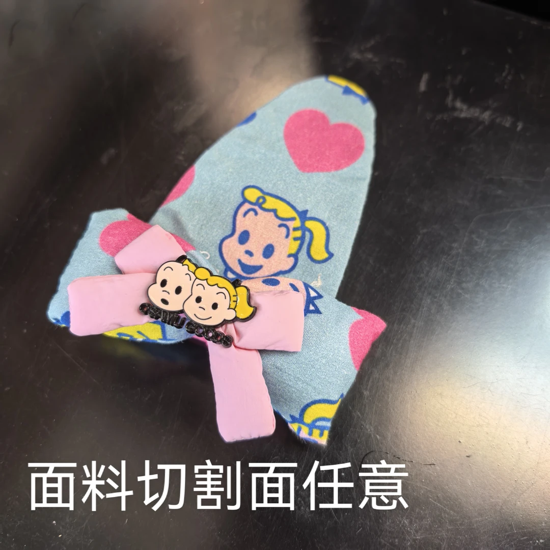 B658蓝粉色蝴蝶结原田治系列大掰掰夹