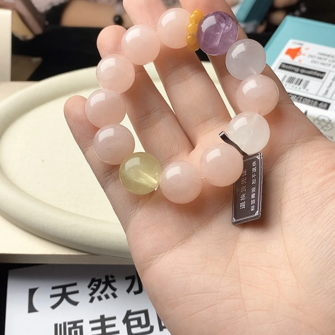 银S925镀金镶嵌手链水晶