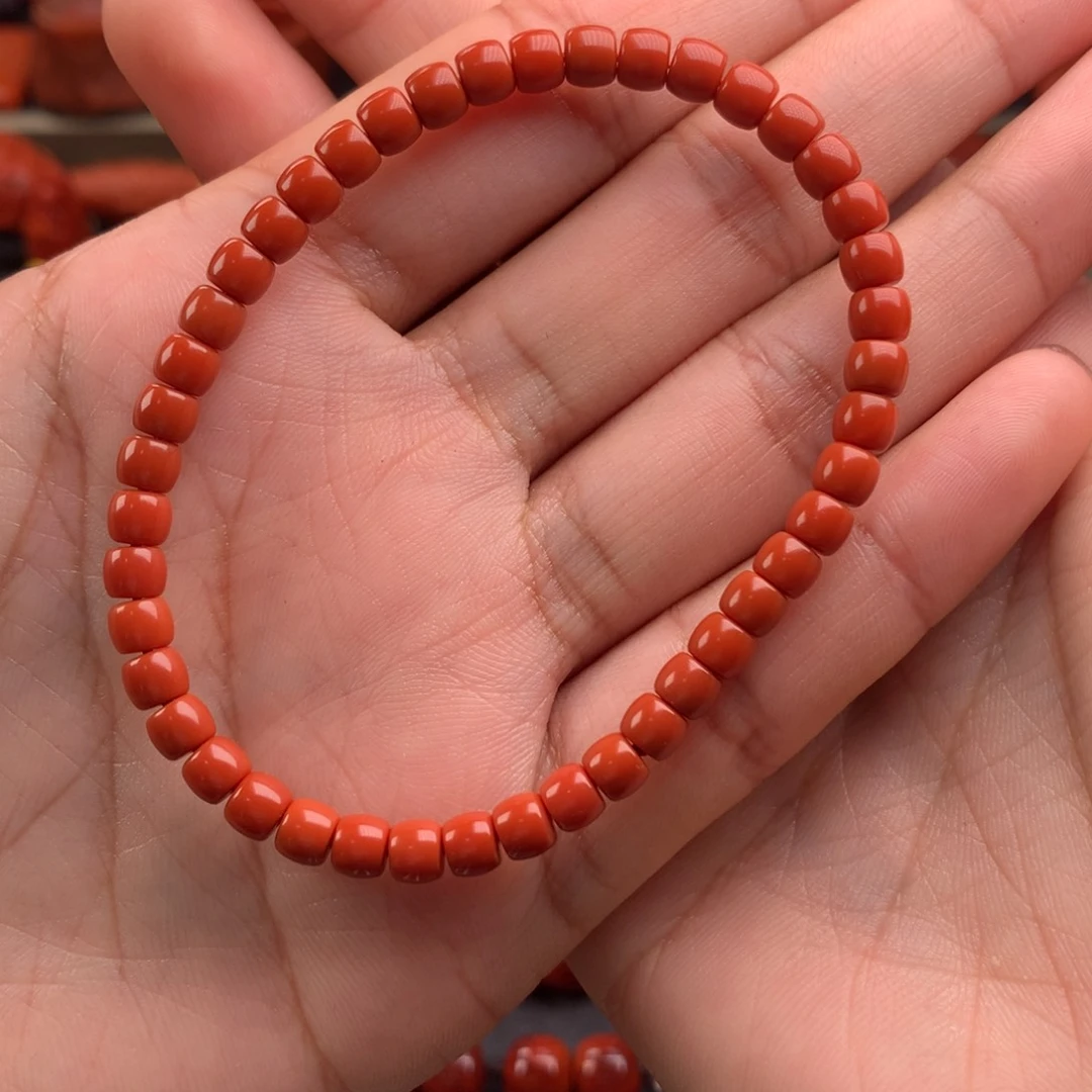 南红玛瑙精工直切单圈4.9m m未镶嵌