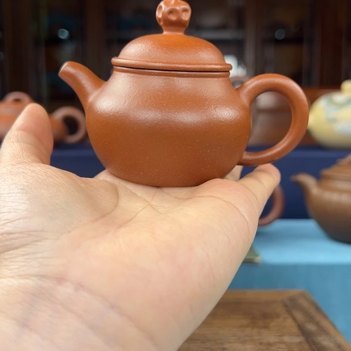 茶杯紫砂原矿朱泥紫砂壶