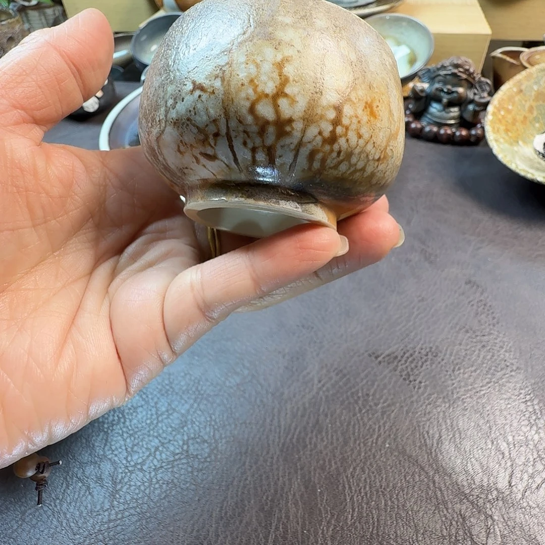 复古手工手作柴烧主人杯