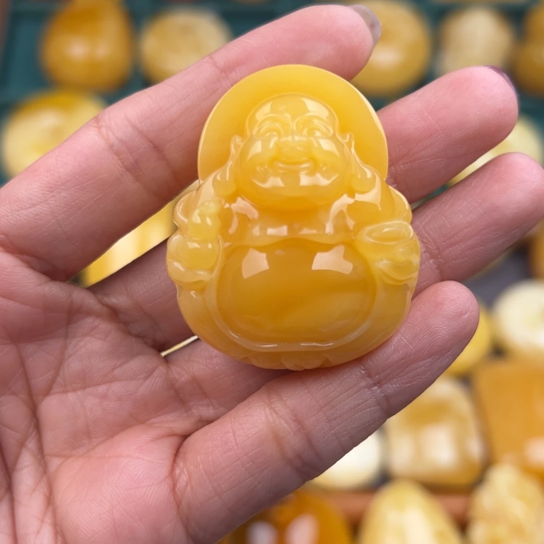 琥珀裸石未镶嵌纯天然琥珀蜜蜡无优化