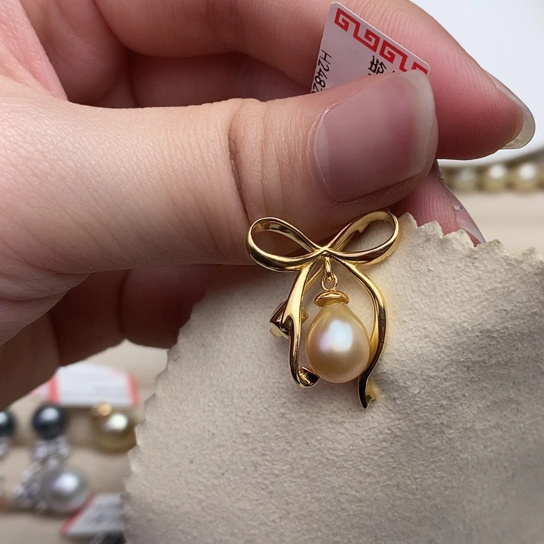 海水珍珠颈饰银S925镶嵌