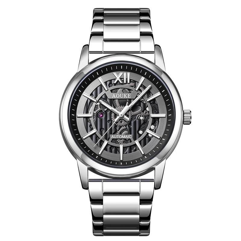 黑武士系列时尚百搭全自动男士腕表kk067