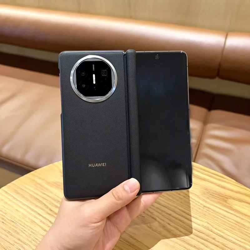 适用华为Matex5手机壳新款磁吸中轴保护x5超薄素皮支持无线充电